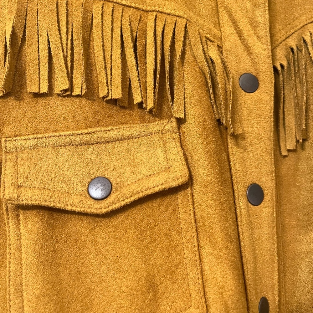 Shyanne button down suede shirt
